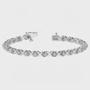 Round Diamond XO Tennis Bracelet