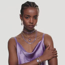 Swarovski Millenia Tennis Necklace Purple Gradient 5705754