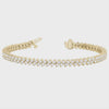 Round Diamond Double Row Tennis Bracelet