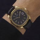 Rotary Apex100 Men's Watch Black Leather Gold GS05578/04