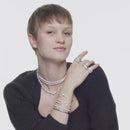 Swarovski Mesmera Attract Double Heart Bangle White 5535354