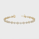 Round Diamond Cluster Bracelet