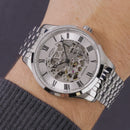 Rotary Greenwich Automatic Men's Watch Silver Skeleton GB02940/06