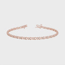 Round Diamond XO Tennis Bracelet