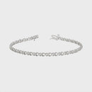 Round Diamond XO Tennis Bracelet