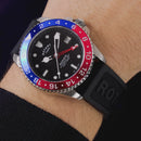 Rotary Seamatic Men's Watch 'Pepsi' Black Silicone GS04378/95