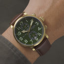 Rotary Apex100 Pilot Men's Watch Green Dial Leather RGS10002/24