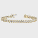 Round Diamond S Tennis Bracelet