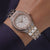 Rotary Brilliance Octagonal Ladies Watch Rose Two-Tone RLB10015/01