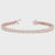 Round Diamond Double Row Tennis Bracelet