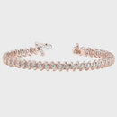 Round Diamond S Tennis Bracelet