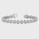 Round Diamond Tennis Bezel Bracelet