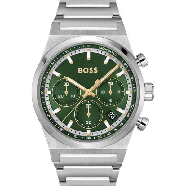 BOSS Candor Chrono Men's Green Watch 1514220