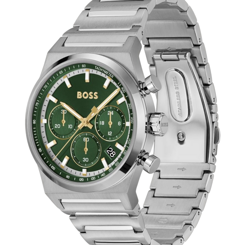 BOSS Candor Chrono Men's Green Watch 1514220