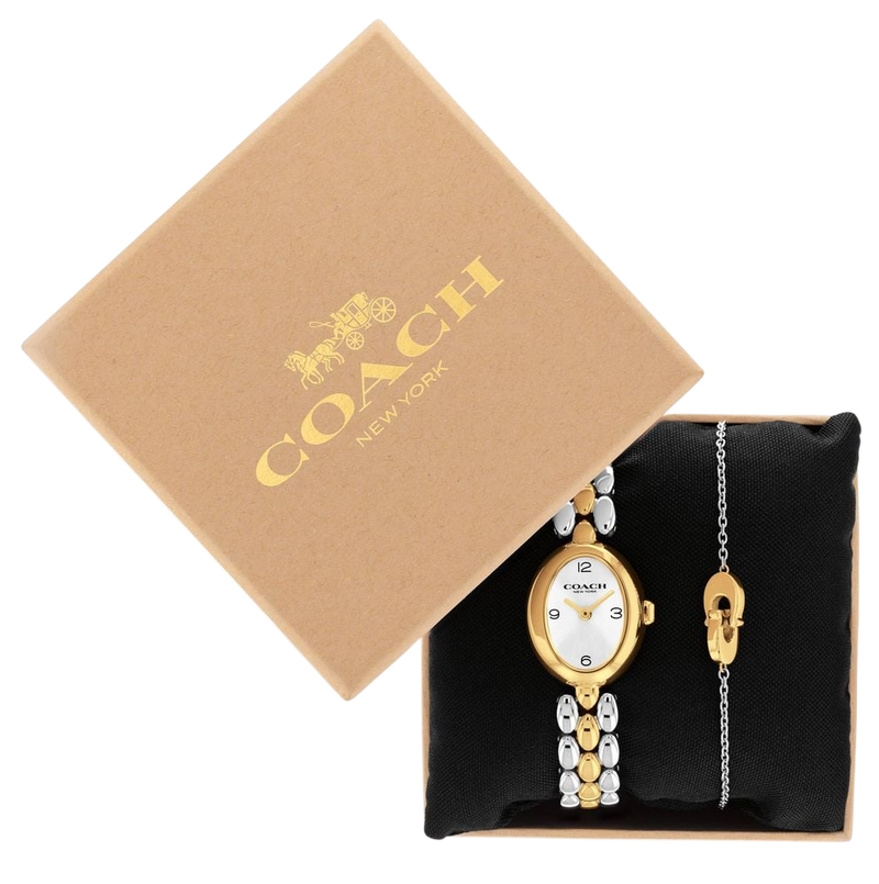 Coach Sammy Ladies Two-Tone Gift Set Watch 14000128