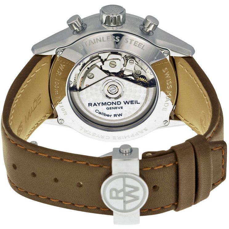 Raymond Weil Freelancer Men's Watch Black Leather Chronograph 7730-STC-20021