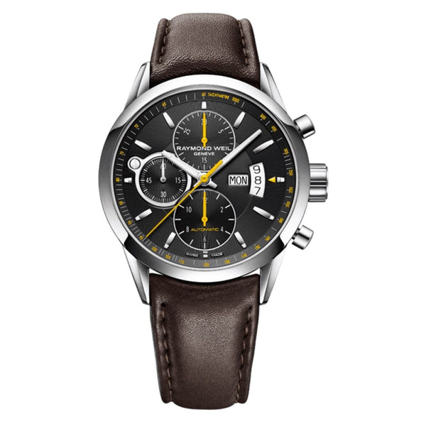 Raymond Weil Freelancer Men's Watch Black Leather Chronograph 7730-STC-20021