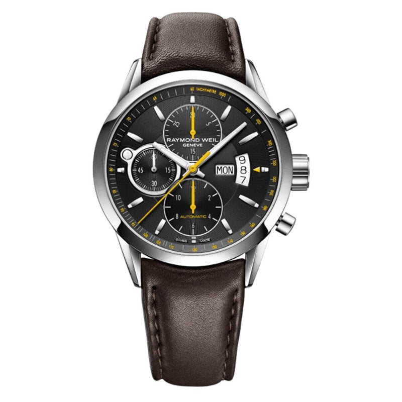 Raymond Weil Freelancer Men's Watch Black Leather Chronograph 7730-STC-20021