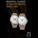 Orient Bambino 75th Anniversary Men's Watch Beige Suede RA-AC0027S30B Orient