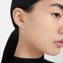 Stilla Drop Earrings Pear White Swarovski