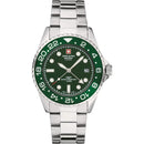 Swiss Alpine Military Master Diver GMT Men's Green Hulk Watch 7052.1134