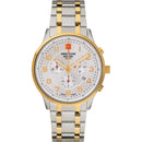 Swiss Alpine Military Skymaster Men's Two-Tone Chronograph Watch 7084.9142