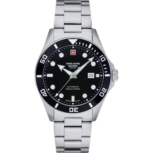 Swiss Alpine Military Deepsea Men's Black Watch 7095.2137