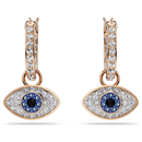 Symbolica Evil Eye Drop Earrings Rose Gold Swarovski