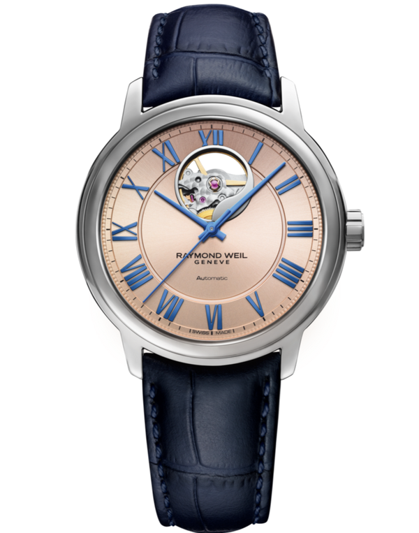 Raymond Weil Maestro Men's Watch Pink Leather 2227-STC-00808