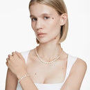 Swarovski Una Angelic Bracelet & Necklace Set Round Cut Gold 5720506