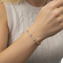 Round Diamond Cluster Tennis Bracelet