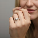 Round Solitaire Twisted Engagement Ring DiamondStatus