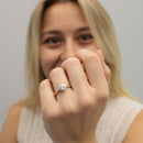 Round Solitaire Hidden Diamond Engagement Ring DiamondStatus