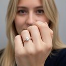 Round Solitaire Twisted Engagement Ring DiamondStatus
