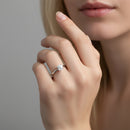 Round Solitaire Hidden Diamond Engagement Ring DiamondStatus