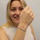 Round Diamond Double Row Tennis Bracelet DiamondStatus