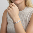 Round Halo Diamond Tennis Bracelet DiamondStatus