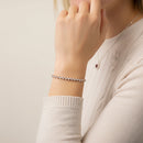 Round Diamond Scatter Tennis Bracelet