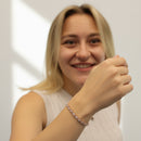 Round Diamond Floral XO Bracelet