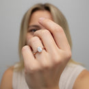 Emerald Solitaire Engagement Ring DiamondStatus