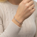 Round Diamond Multi-Row Slider Bracelet