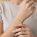 Infinity Heart Pavé Diamond Bracelet DiamondStatus