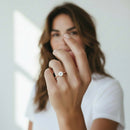 Round Solitaire Hidden Halo Engagement Ring DiamondStatus