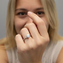 Round Solitaire Twisted Engagement Ring DiamondStatus