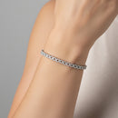 Round Floral Diamond Tennis Bracelet DiamondStatus