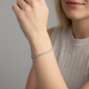 Round Diamond Cluster XO Bracelet