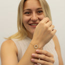 Diamond Pavé Circle Bracelet