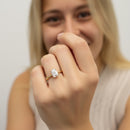 Emerald Solitaire Engagement Ring DiamondStatus