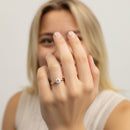 Round Solitaire Twisted Engagement Ring DiamondStatus