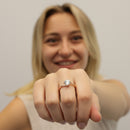 Round Solitaire Twisted Engagement Ring DiamondStatus
